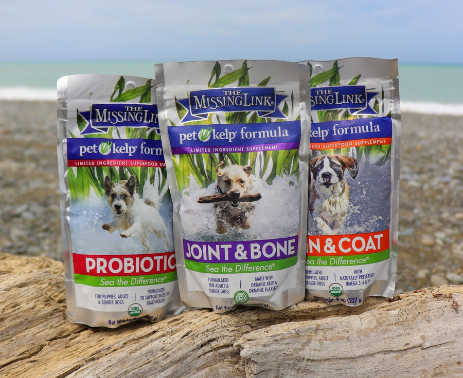 pet kelp dog supplement range