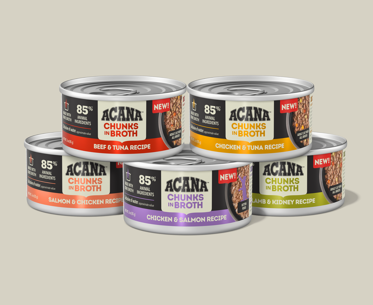 Keep Your Cat Hydrated with ACANA™ Chunks in Broth