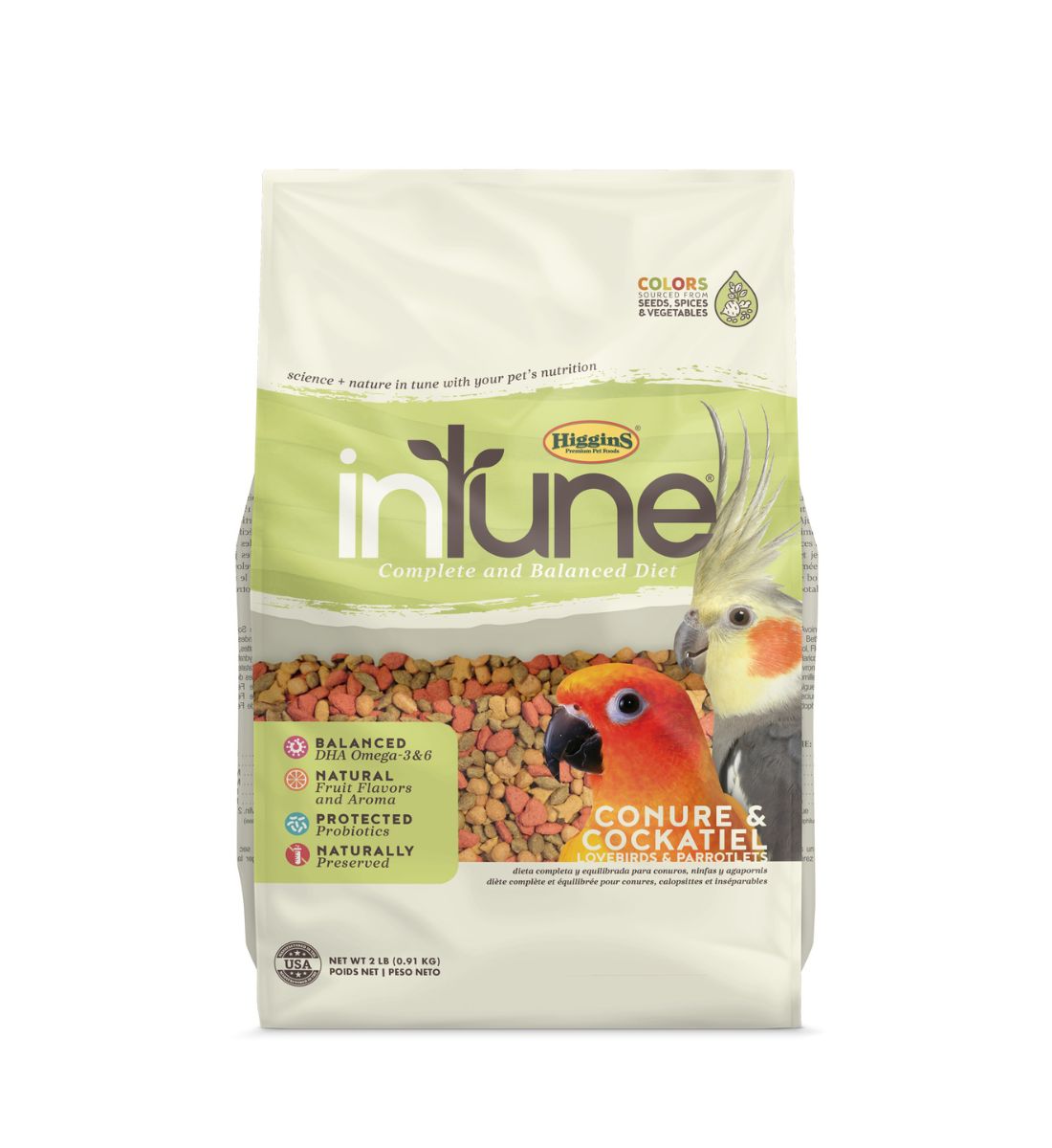 InTune Natural - Conure & Cockatiel Pellets