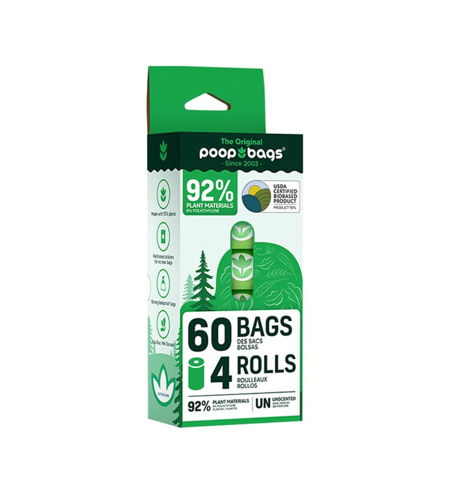The Original Poop Bags - Plant-based Leash Rolls 15x4