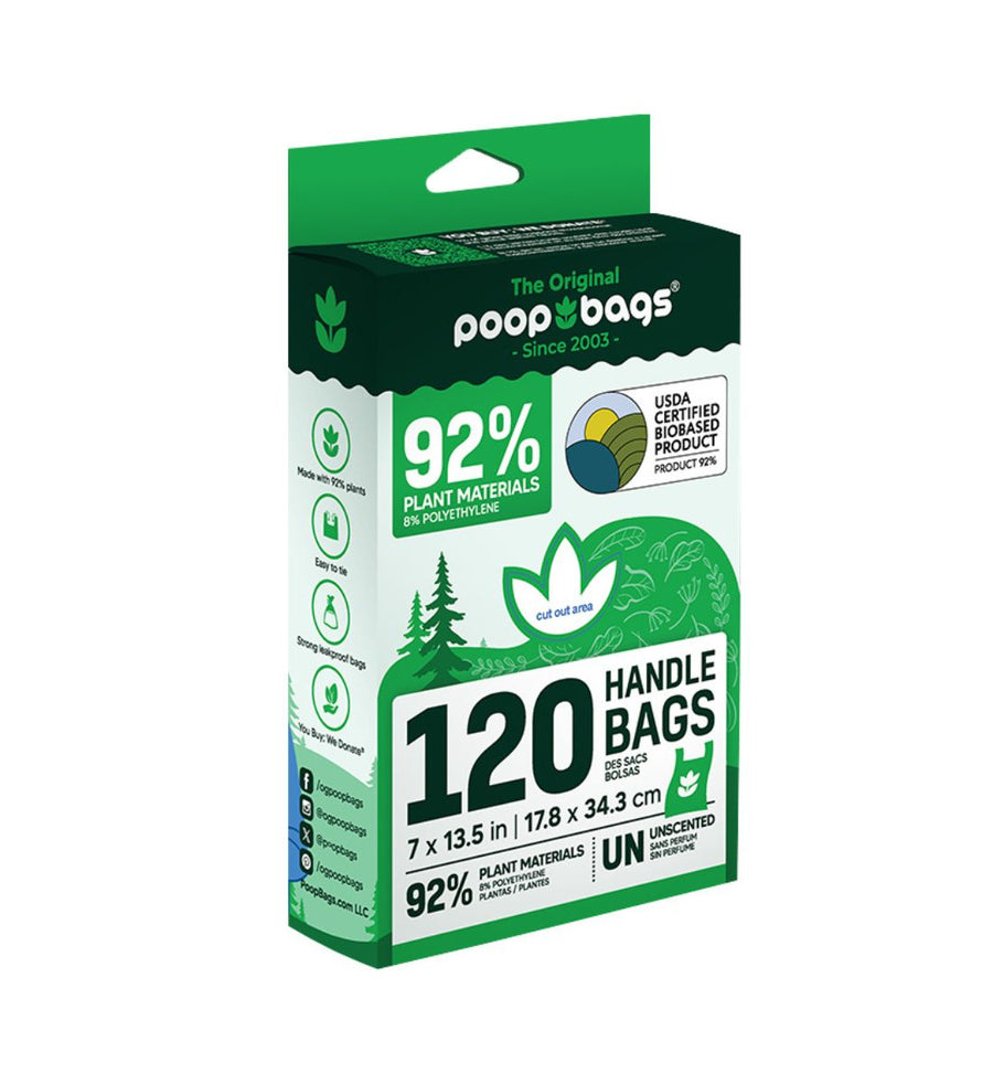 The Original Poop Bags - Plant-based Handle Tie 120