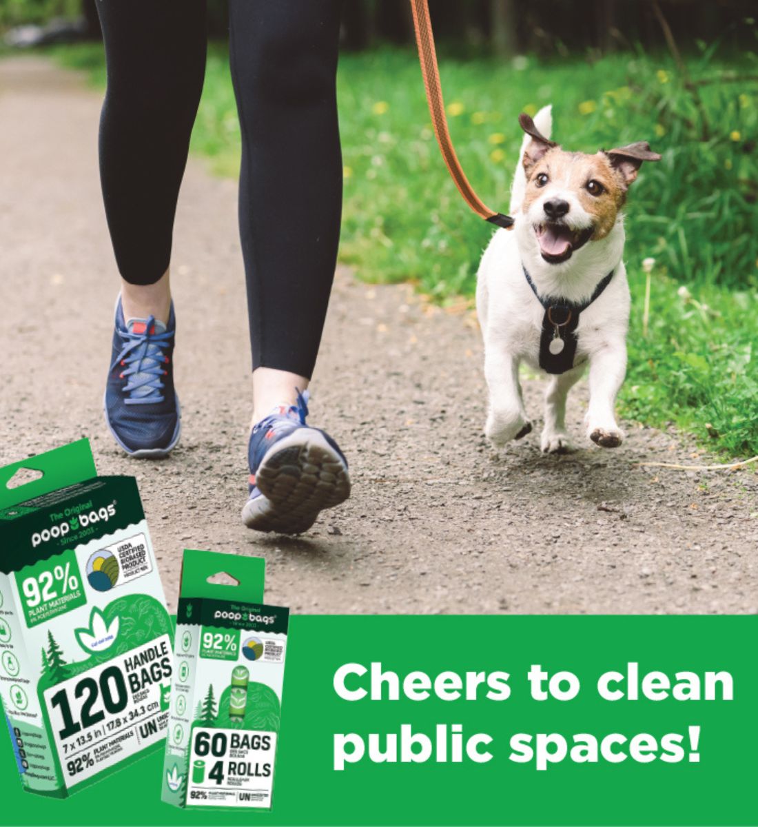 The Original Poop Bags - Plant-based Handle Tie 120