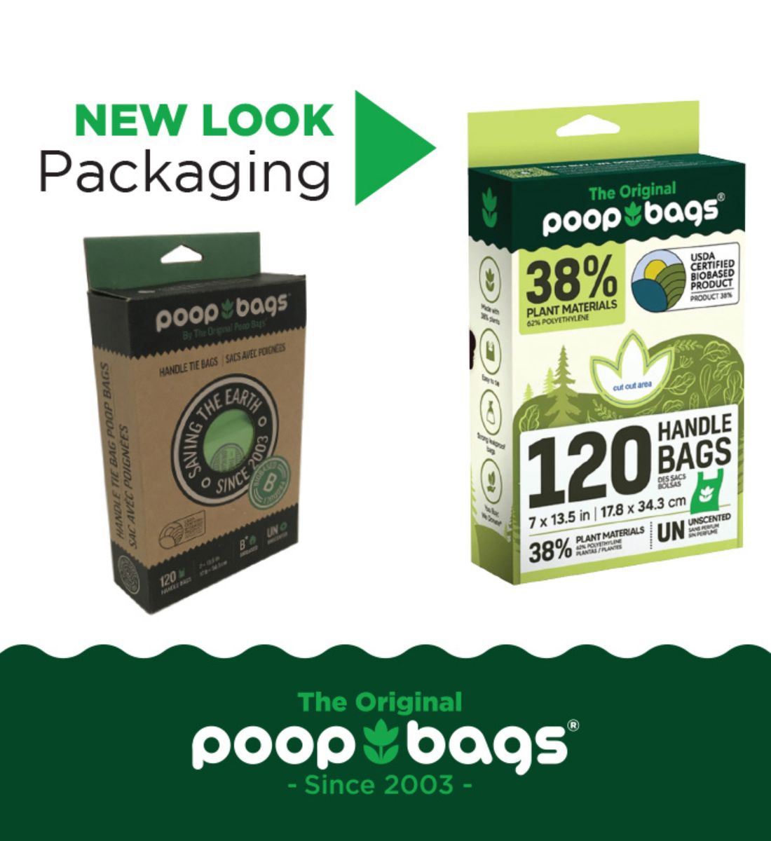 The Original Poop Bags - Handle Tie Waste Bags 120